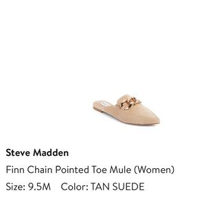 Brand New in Box Steve Madden Finn Chain Mule